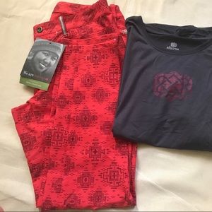 NWT Sherpa Jatra Red/gray ankle adventure pant